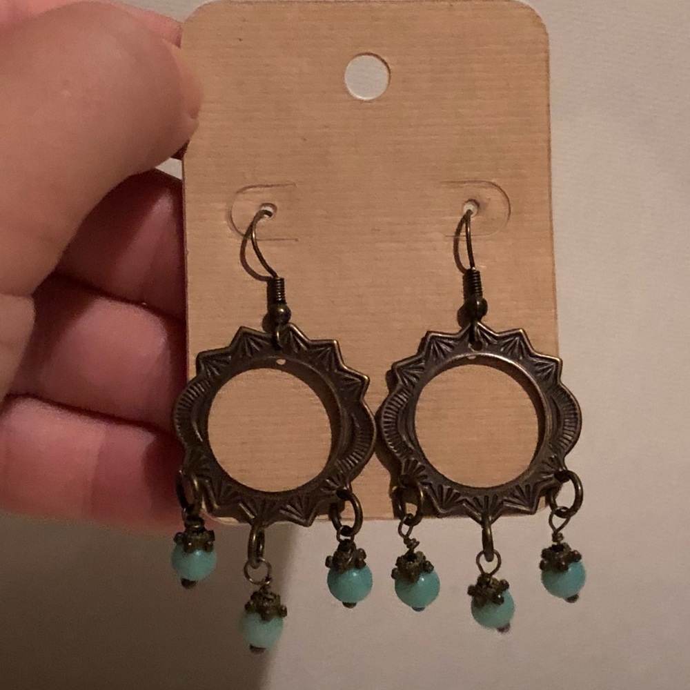 Brass Antique Style Earrings